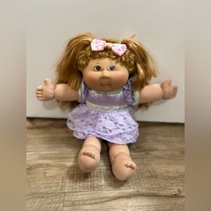 Vintage Cabbage Patch Kids doll 2004 long silky golden red hair brown eyes
